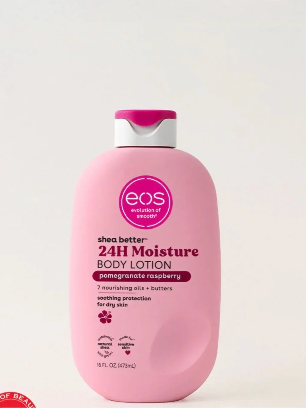 EOS body lotion, pomegranate raspberry& Buddy mist cream de pistachio